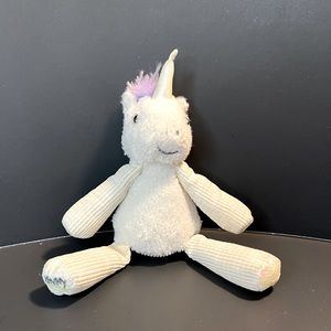 Stella the Unicorn Mini Scentsy Buddy Orange Strawberry Scent White Purple 8”